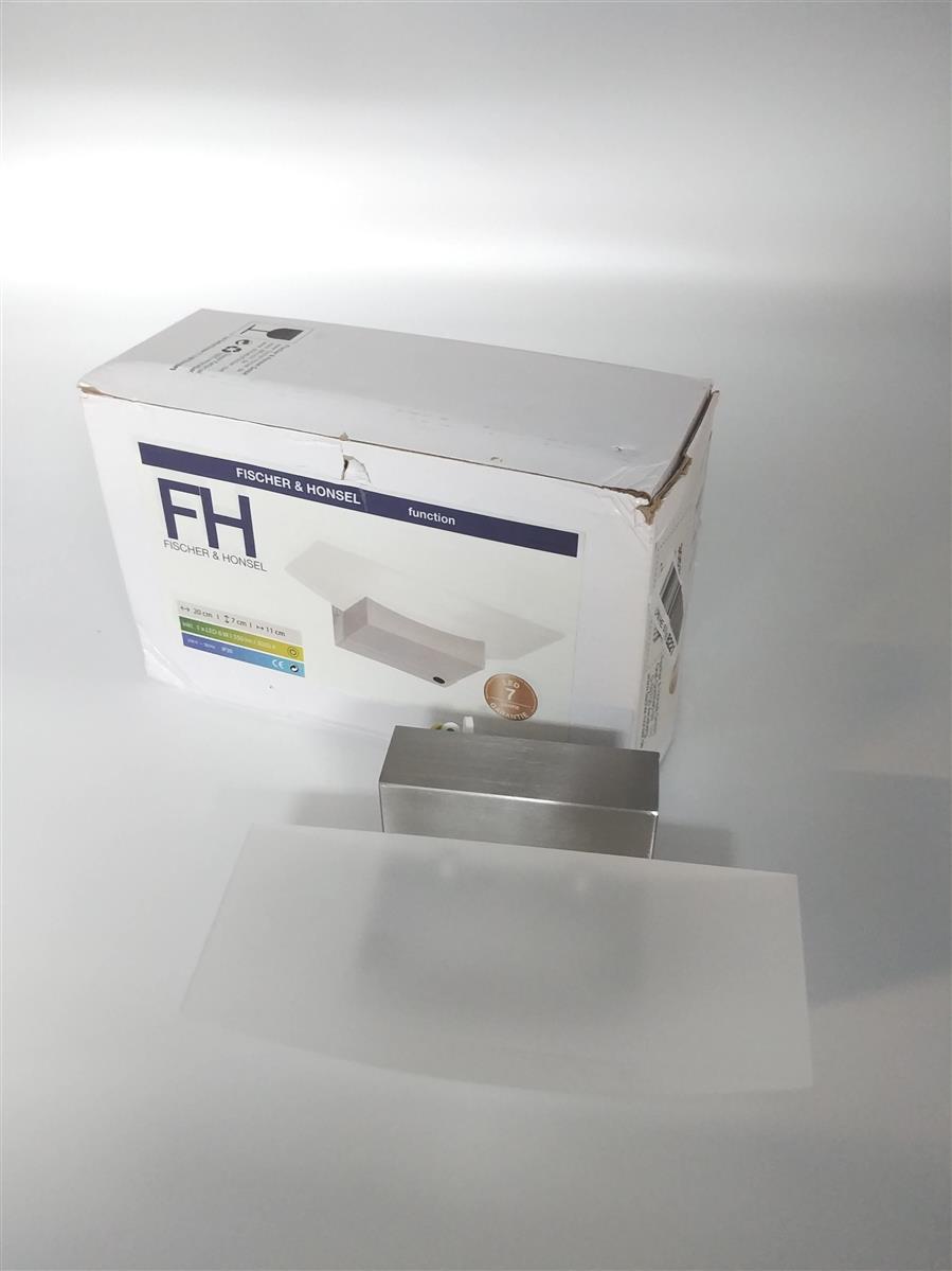 Honsel Wandleuchte Beleuchtung Bowl Nickel matt Modernes Design Wohnzimmerlampe hochwertige Optik