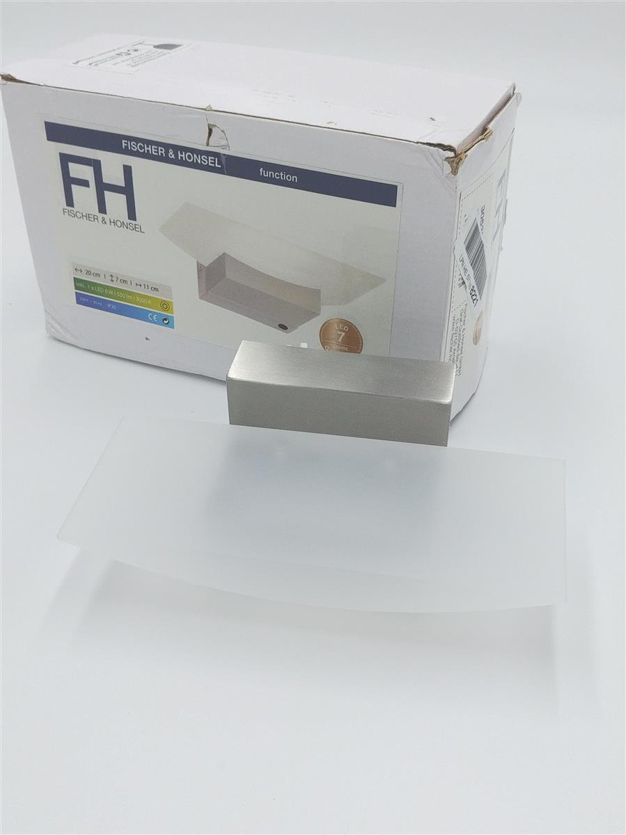 Honsel Wandleuchte Beleuchtung Bowl Nickel matt Modernes Design Wohnzimmerlampe hochwertige Optik