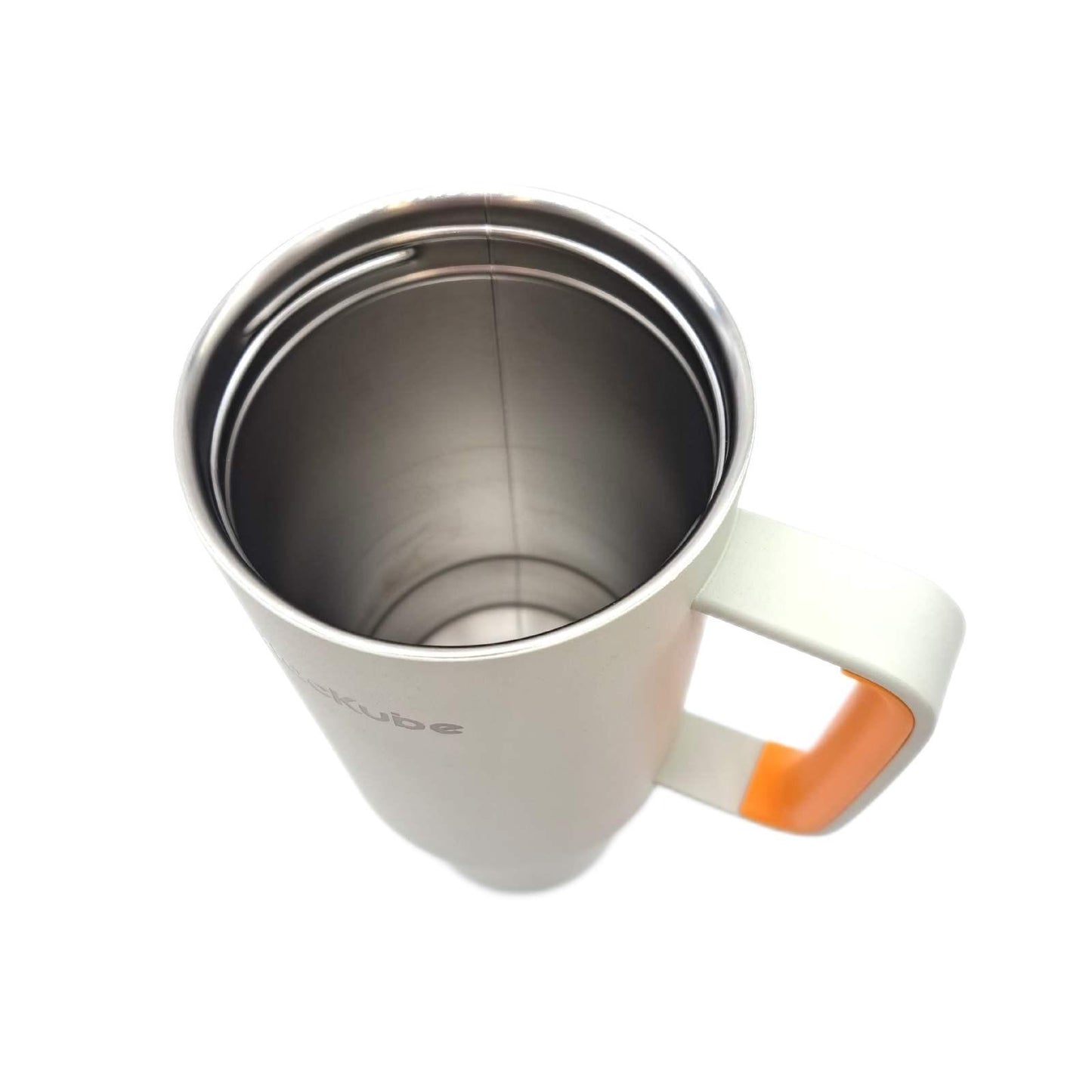Blackube Thermoflasche 1.2 Liter Strohalm Camping beige Orange Isolierflasche Outdoor, Trinkflasche