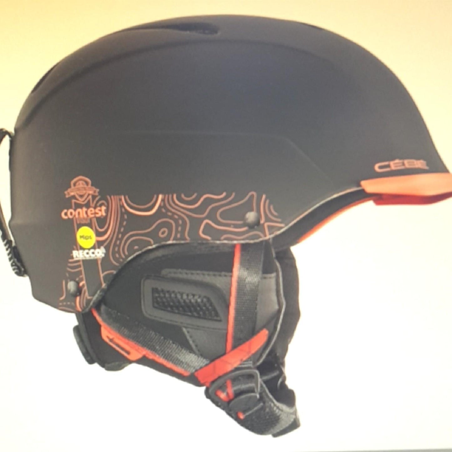 Cébé Helm Skihelm Sport Contest Visor Ultimate Mips Schutz Schwarz Orange