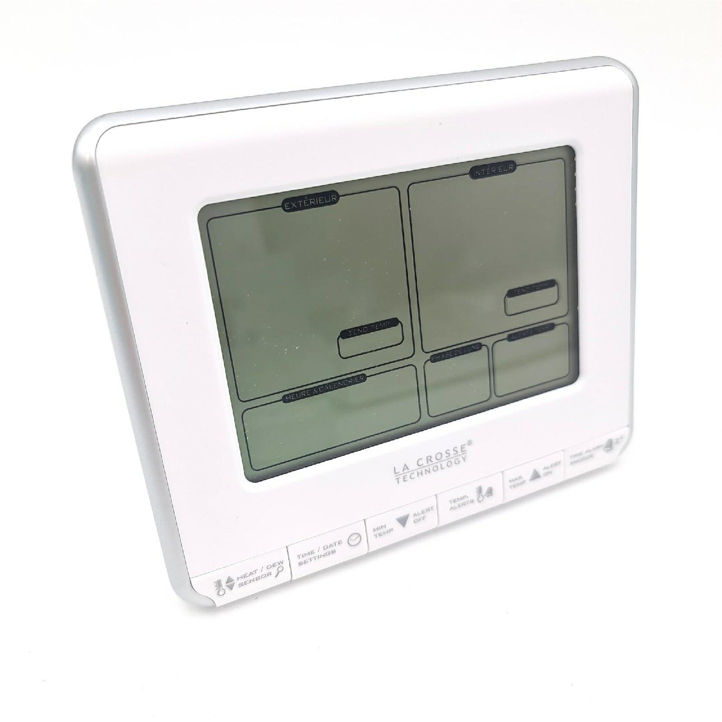 La Crosse Technology Wetterstation Messgerät Wetterenvorhersage WS6812 Silber moderne Messung