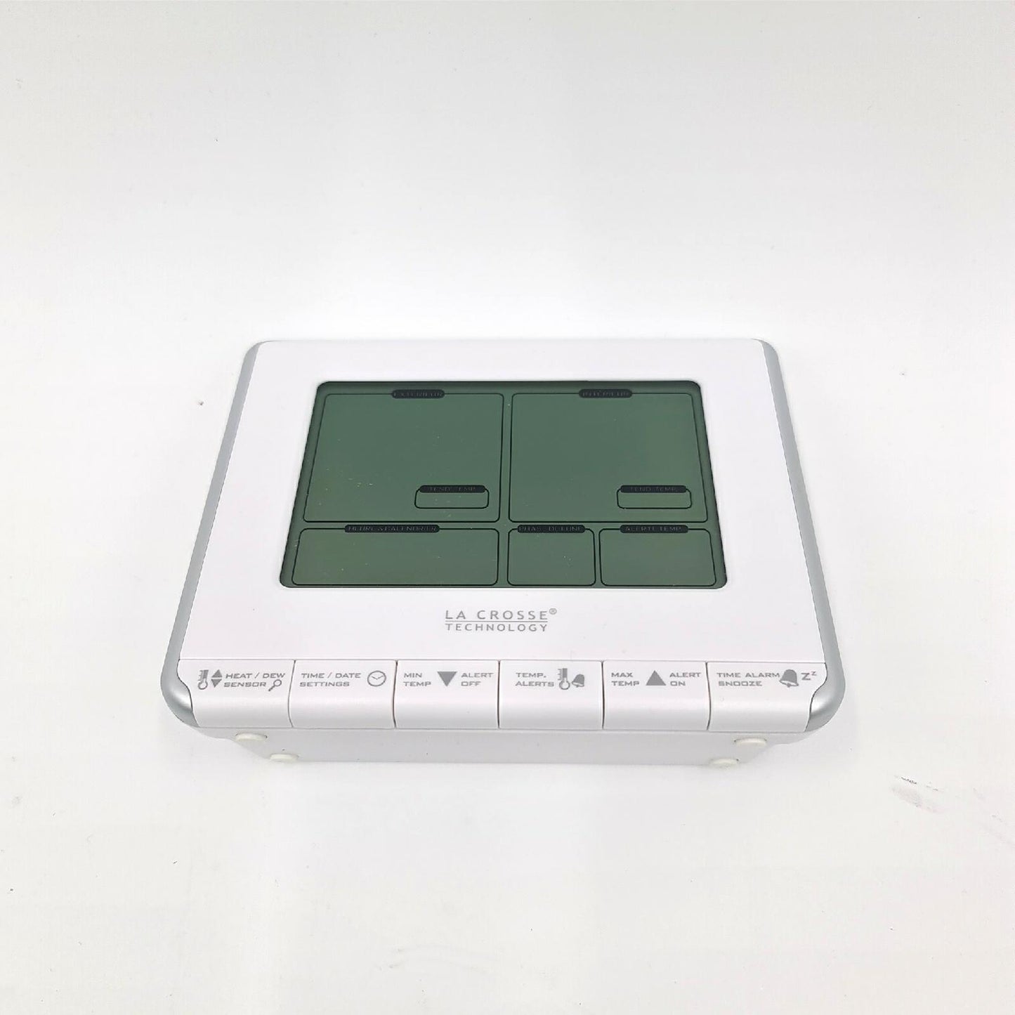 La Crosse Technology Wetterstation Messgerät Wetterenvorhersage WS6812 Silber moderne Messung