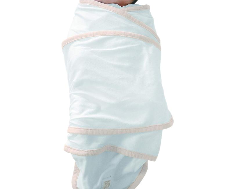 Beaba Babydecke Baby Zubehör Baumwolljersey Weiß Beige 0 3 Monate Warmhaltend Kuschelig