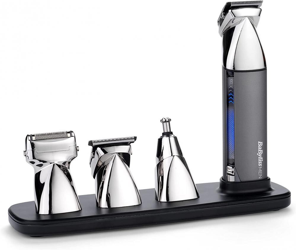 BaByliss MEN MT996E Super X Metal Series Multitrimmer Bartpflege 15 in 1; Grooming Beard