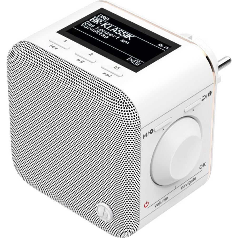 Hama Radio Lautsprecher H00054871 Steckdosenradio DAB Plus Bluetooth Digitalradio Wecker Display