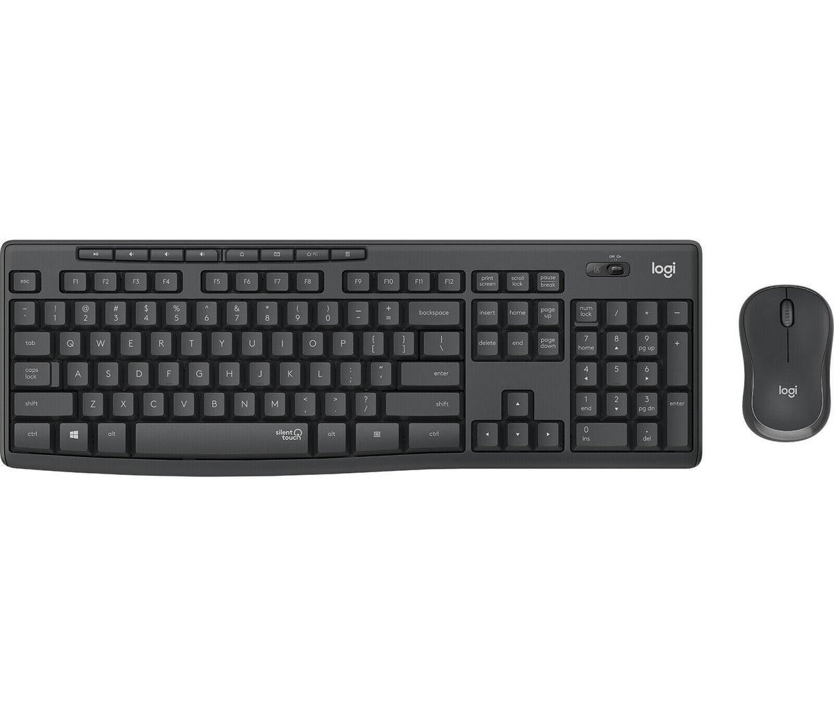 Logitech MK295 kabelloses Tastatur Maus Set SilentTouch Technologie komfortables Design