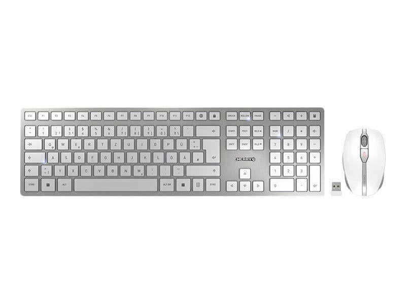 CHERRY kabelloses Tastatur Maus Set Büro Ausstattung DW 9100 SLIM Komfort
