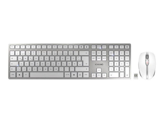 CHERRY kabelloses Tastatur Maus Set Büro Ausstattung DW 9100 SLIM Komfort