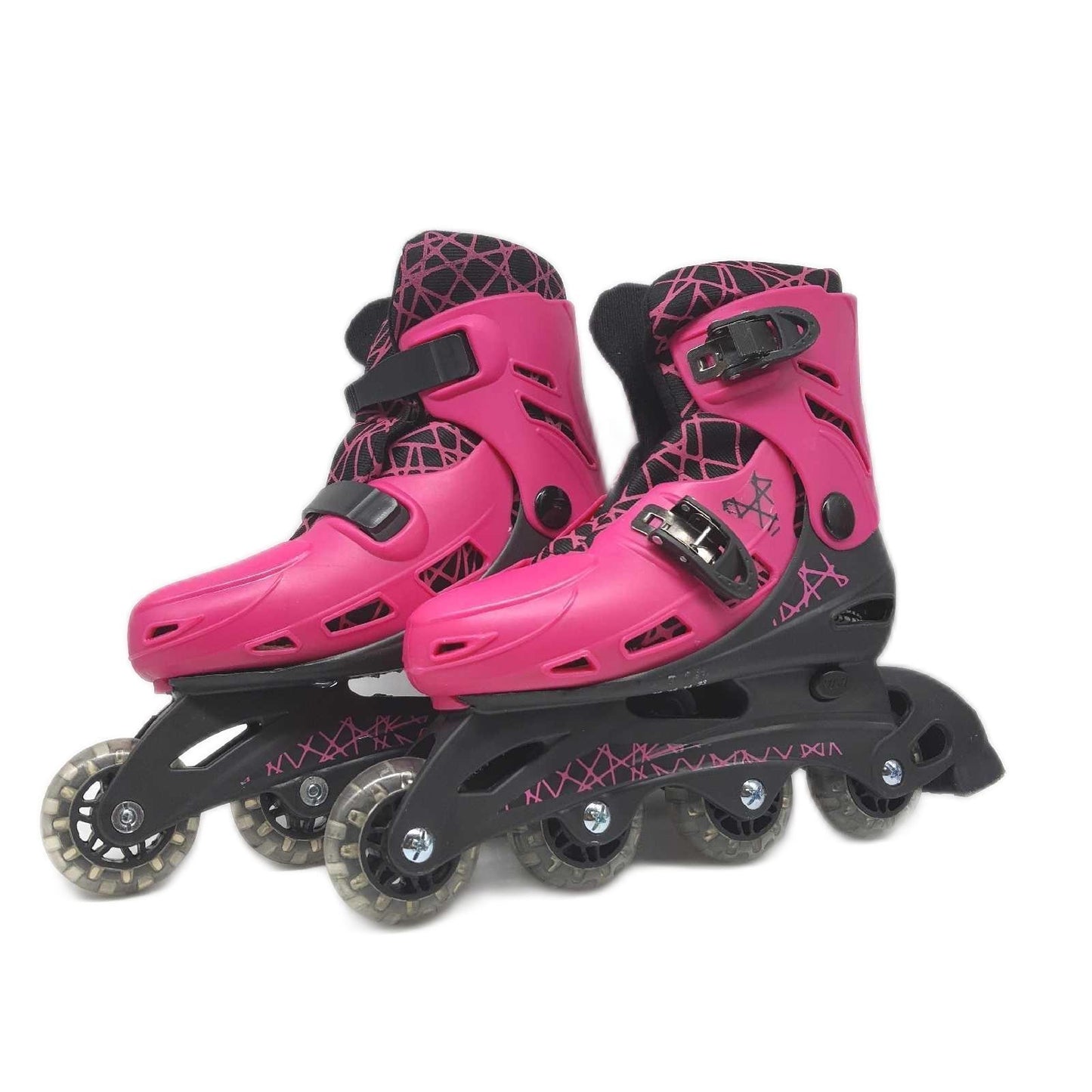 Mondo Toys – Girl In Line Skates – verstellbare Inlineskates – PVC-Rollen – Roller für Kinder/Mädchen – Größe M / Gr. 33/36 – 28514