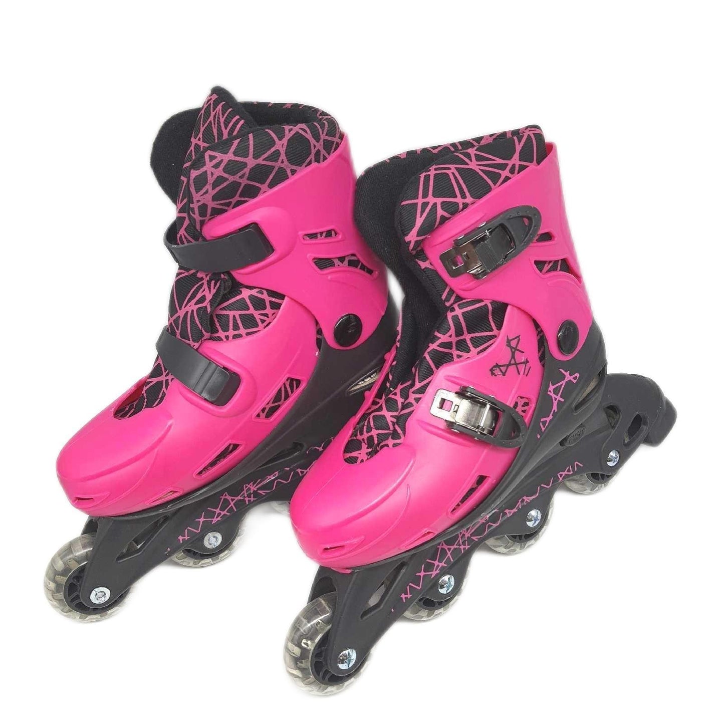 Mondo Toys – Girl In Line Skates – verstellbare Inlineskates – PVC-Rollen – Roller für Kinder/Mädchen – Größe M / Gr. 33/36 – 28514