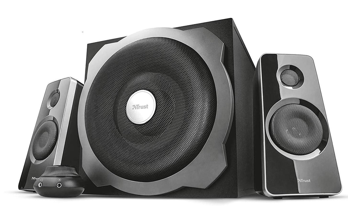 Trust Lautsprecher Subwoofer Tytan 2 1 Surround Sound System Audio Zubehör Wohnzimmer