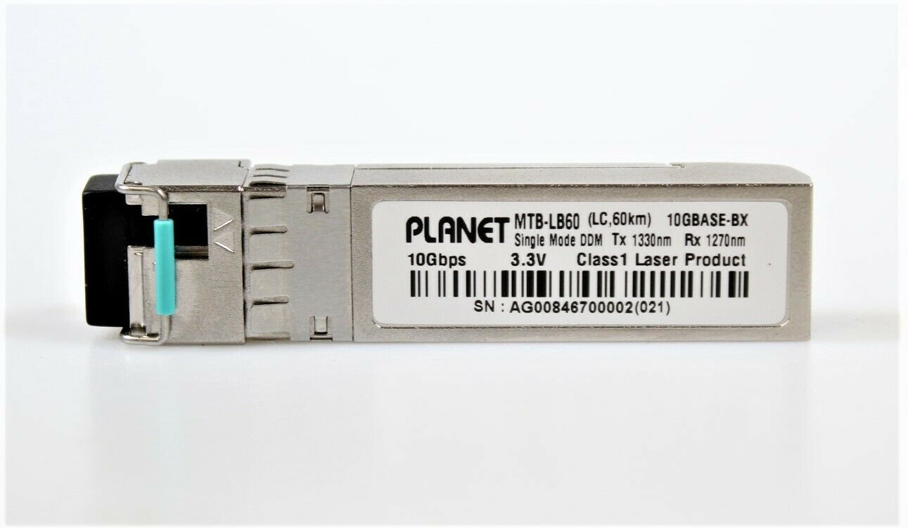 Planet SFP Plus Transceiver Netzwerkkomponenten 10G WDM 1330nm 1270nm 60 Kilometer Reichweite