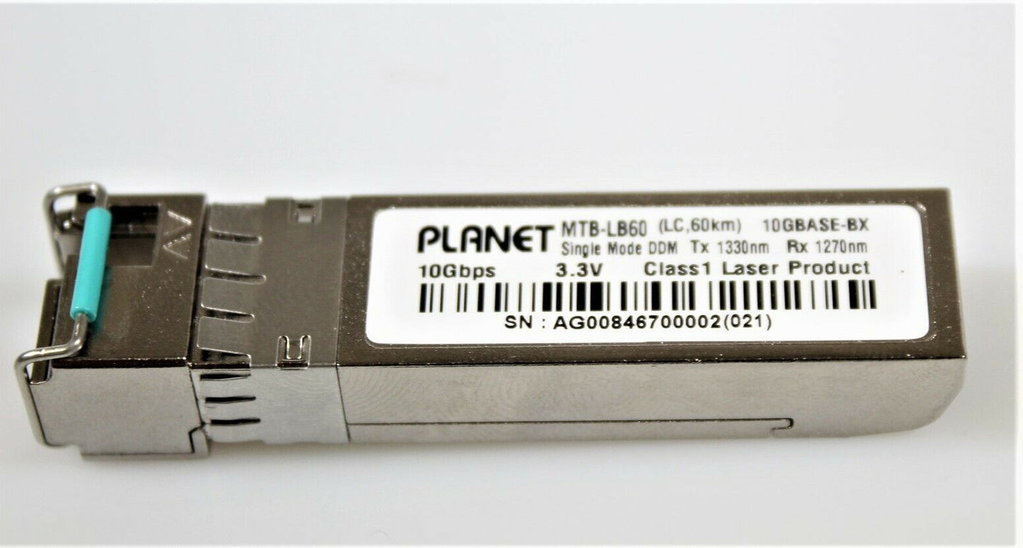 Planet SFP Plus Transceiver Netzwerkkomponenten 10G WDM 1330nm 1270nm 60 Kilometer Reichweite