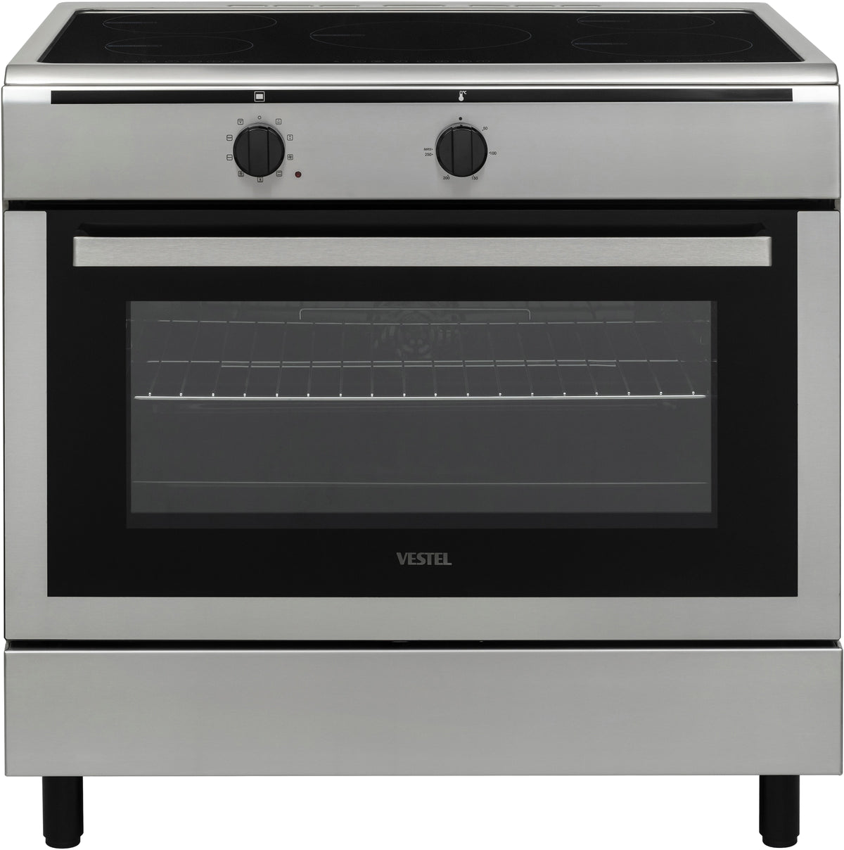 VESTEL Elektro-Standherd VFSHI 90.60, 90 cm, edelstahl