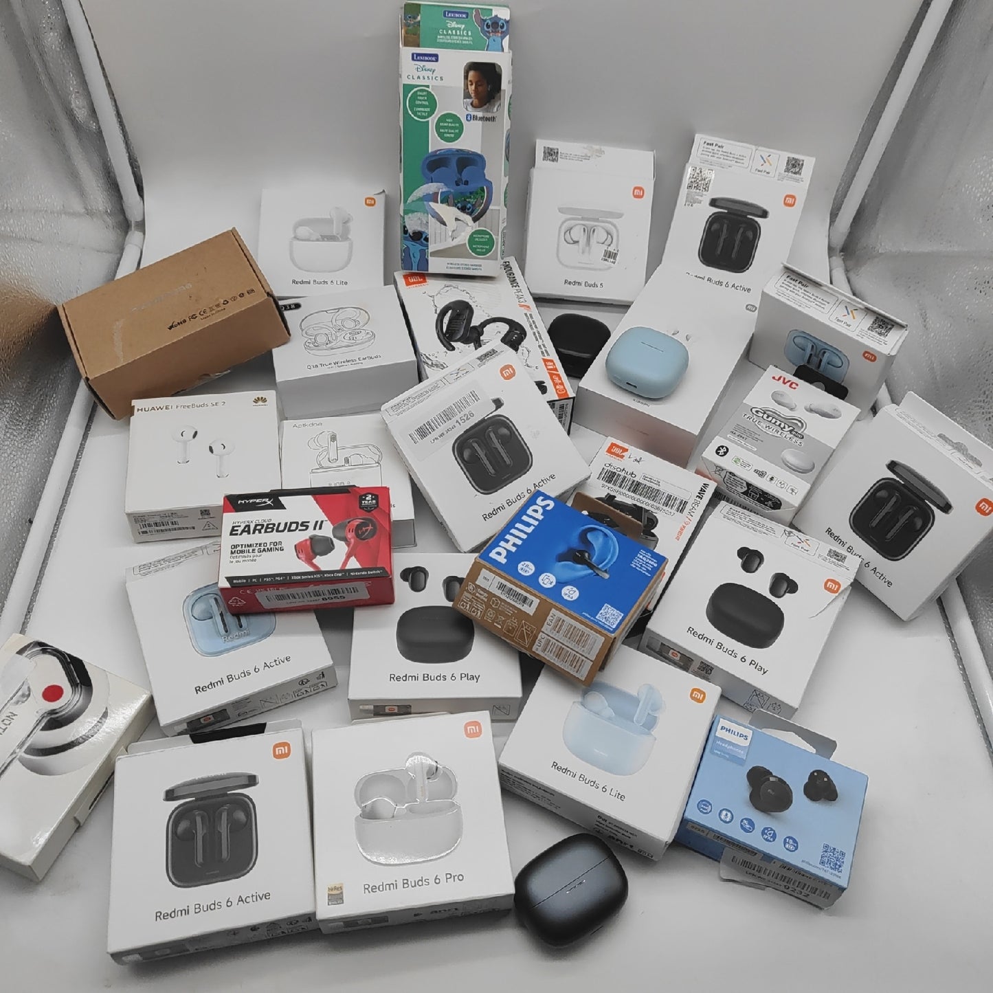 Kopfhörer in ear wirless bluetooth Ohrhörer headsets DEFEKT für Bastler Marken