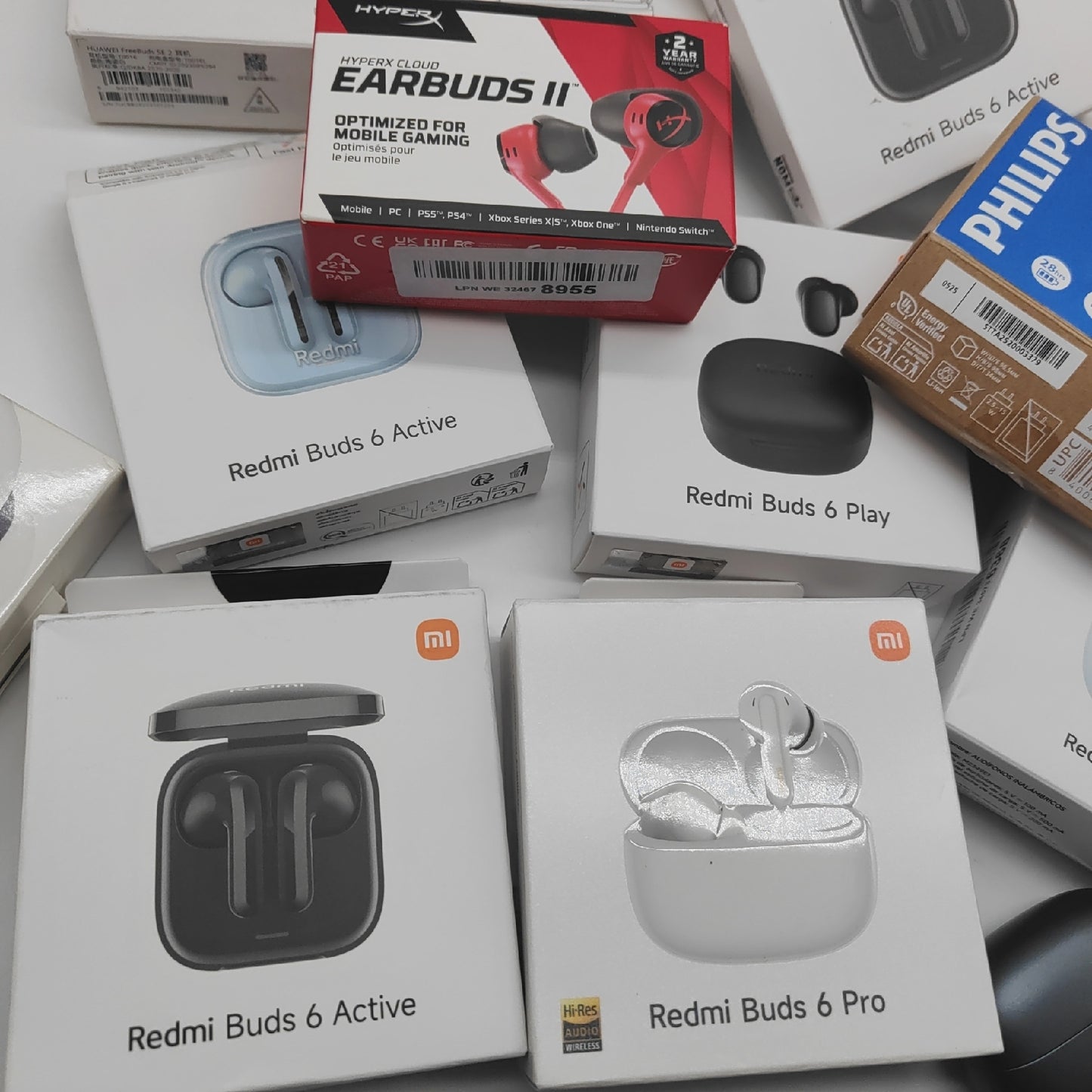 Kopfhörer in ear wirless bluetooth Ohrhörer headsets DEFEKT für Bastler Marken