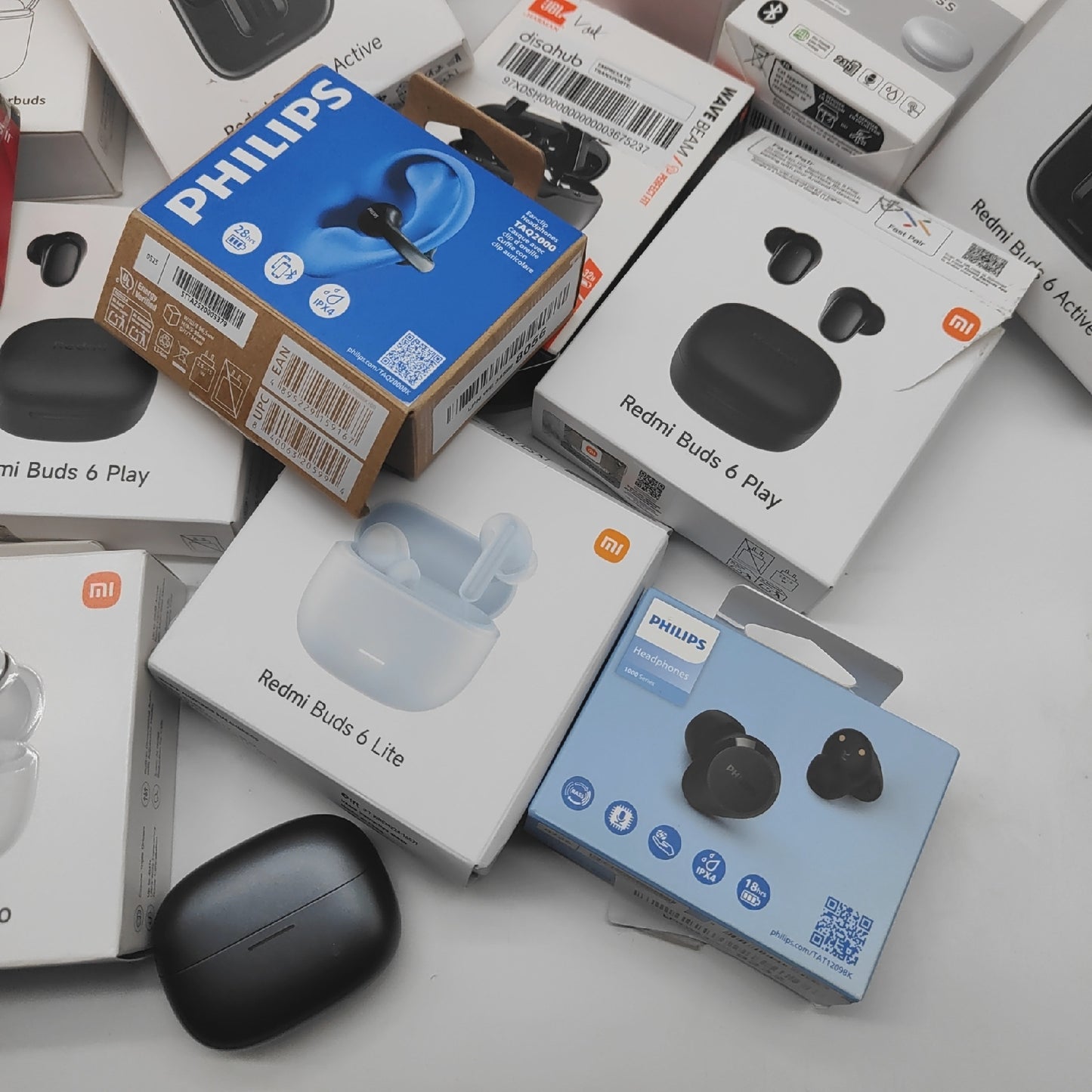 Kopfhörer in ear wirless bluetooth Ohrhörer headsets DEFEKT für Bastler Marken