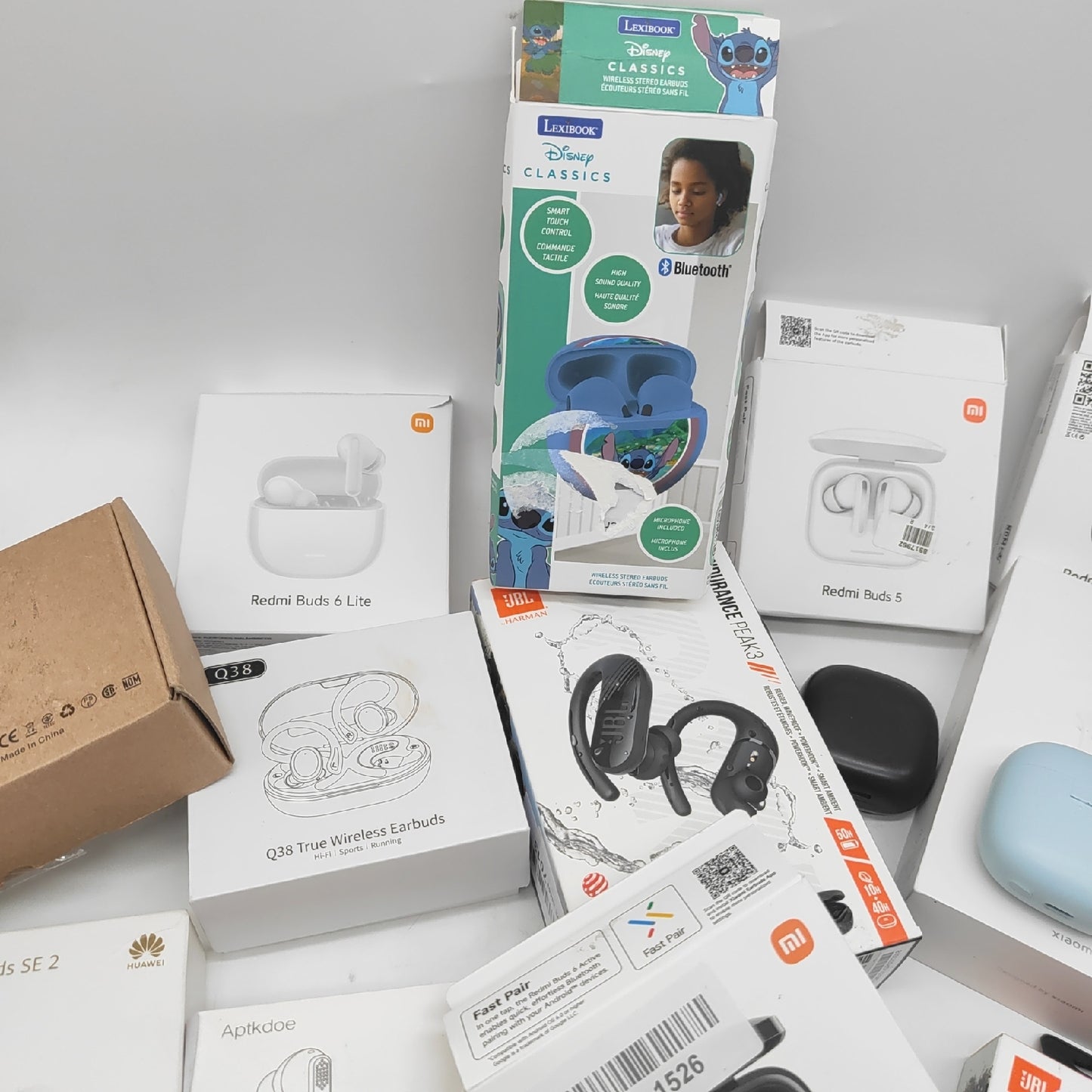 Kopfhörer in ear wirless bluetooth Ohrhörer headsets DEFEKT für Bastler Marken