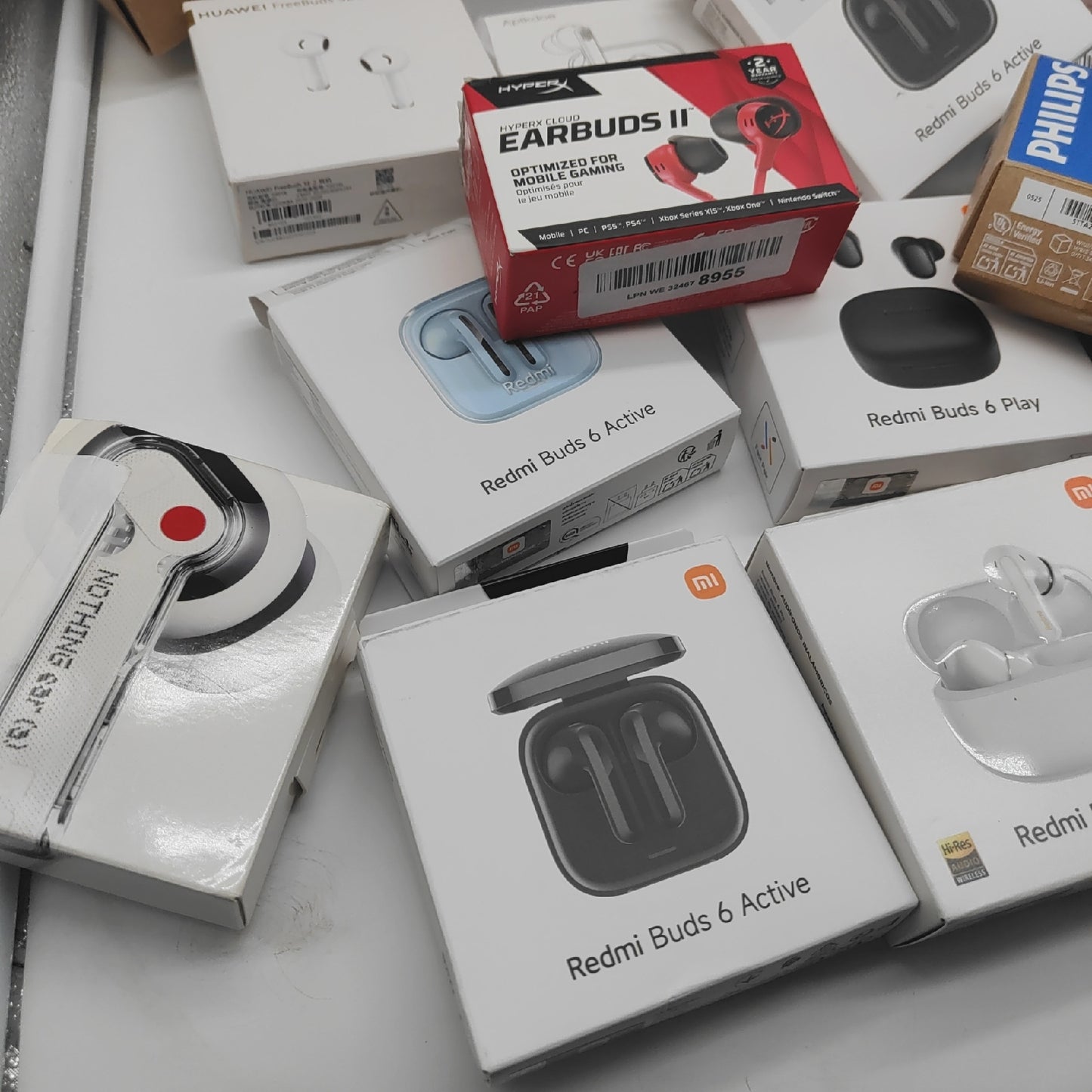 Kopfhörer in ear wirless bluetooth Ohrhörer headsets DEFEKT für Bastler Marken