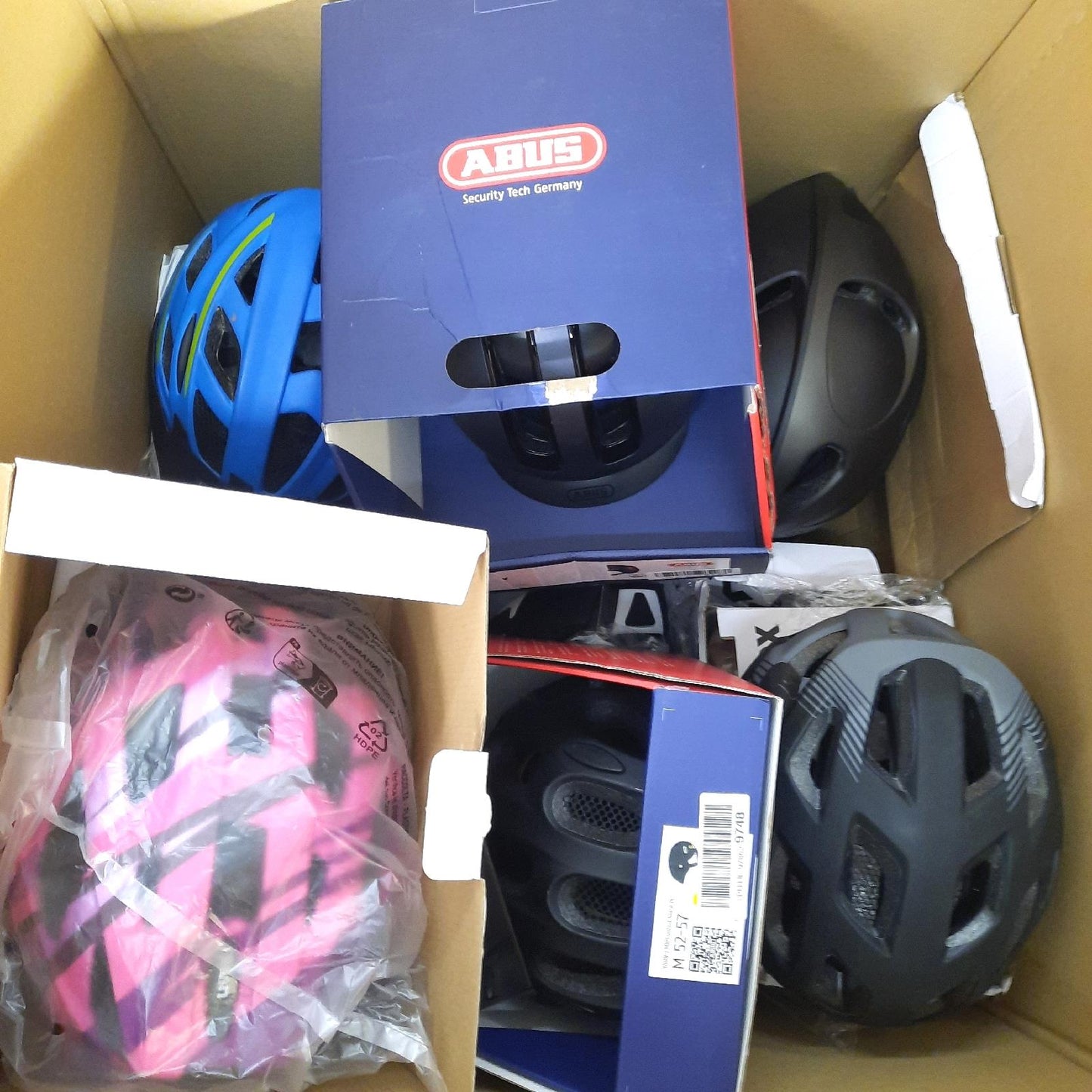 Radhelme Fahrradhelme mit Schäden