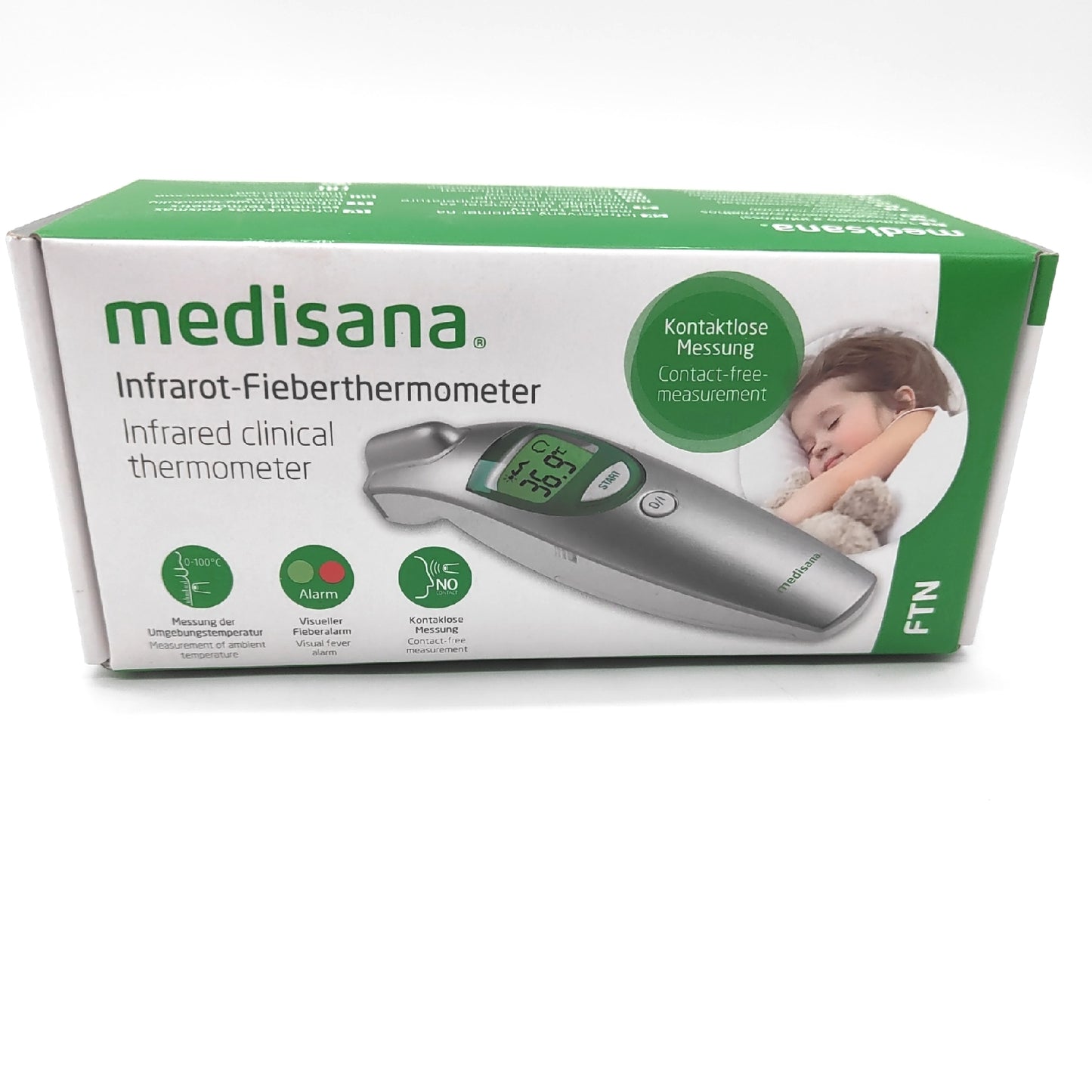 Medisana Stirnthermometer Gesundheit digitales 6in1 Baby Kinder Erwachsene Schnell Zuverlässig