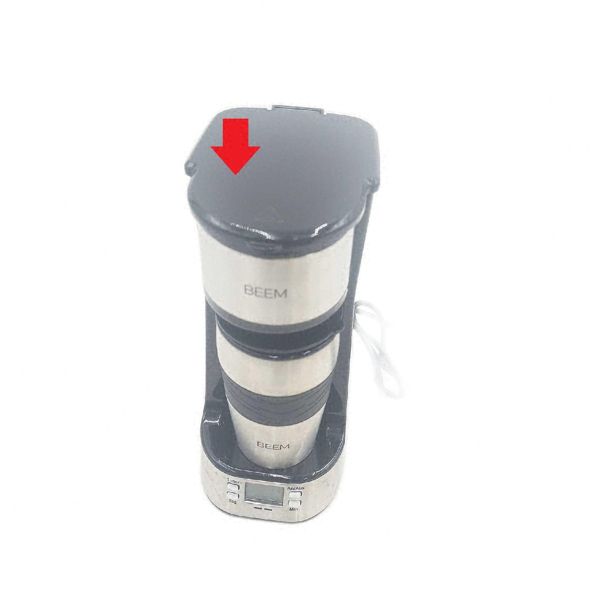 BEEM THERMO 2 GO Filterkaffeemaschine für 1 Tasse Thermo Beinhaltet eine Tasse H