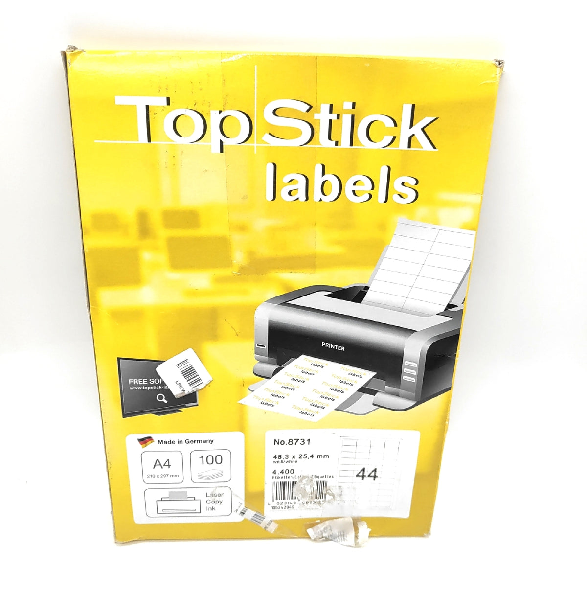Universal Etiketten Blätter 64 Stück 6 x 33 mm Bürobedarf selbstklebend Standardformat