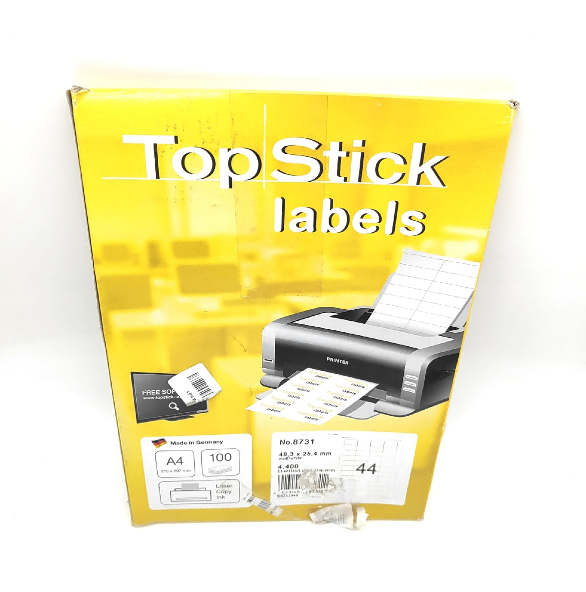 Universal Etiketten Blätter 64 Stück 6 x 33 mm Bürobedarf selbstklebend Standardformat