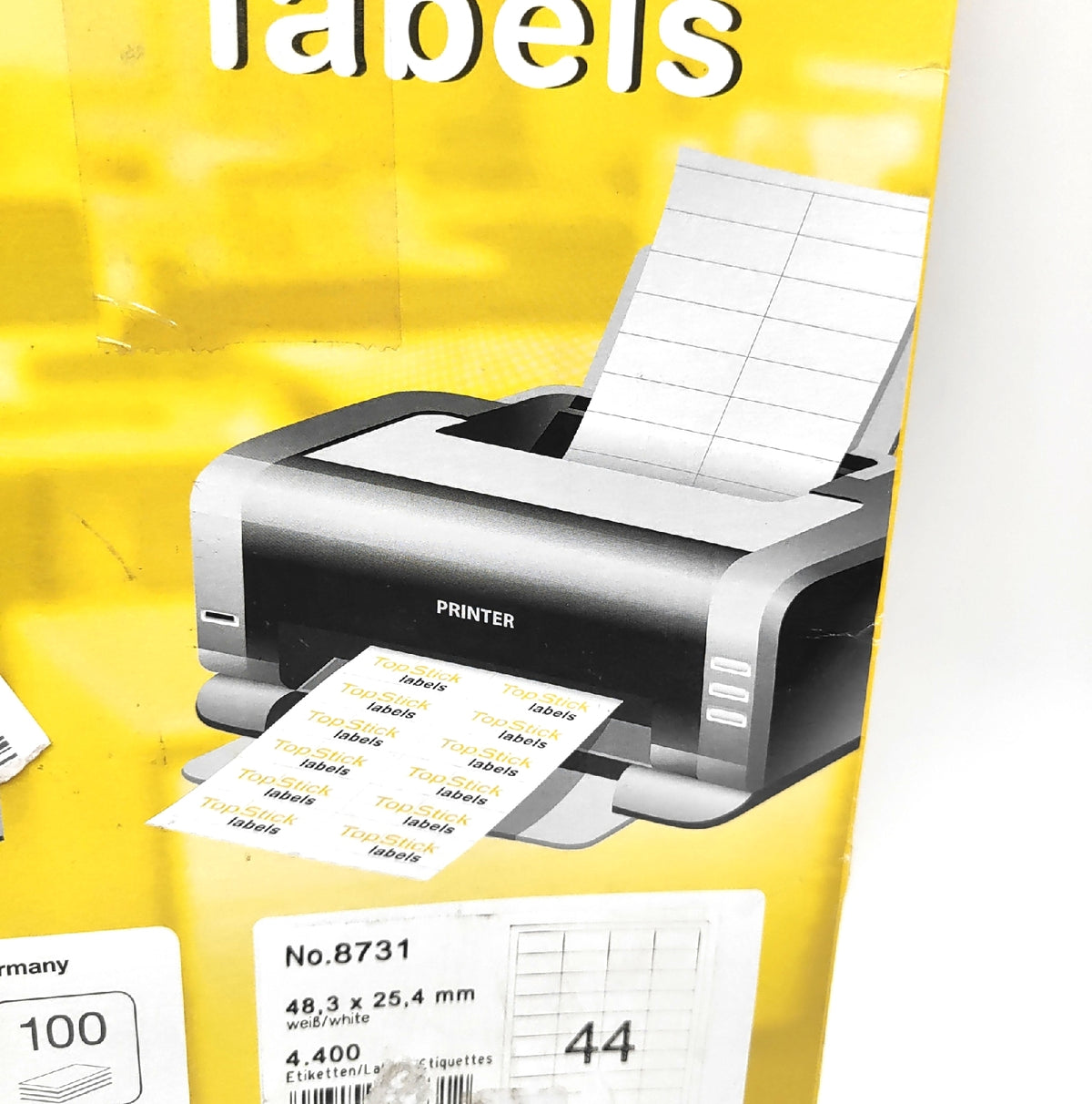 Universal Etiketten Blätter 64 Stück 6 x 33 mm Bürobedarf selbstklebend Standardformat