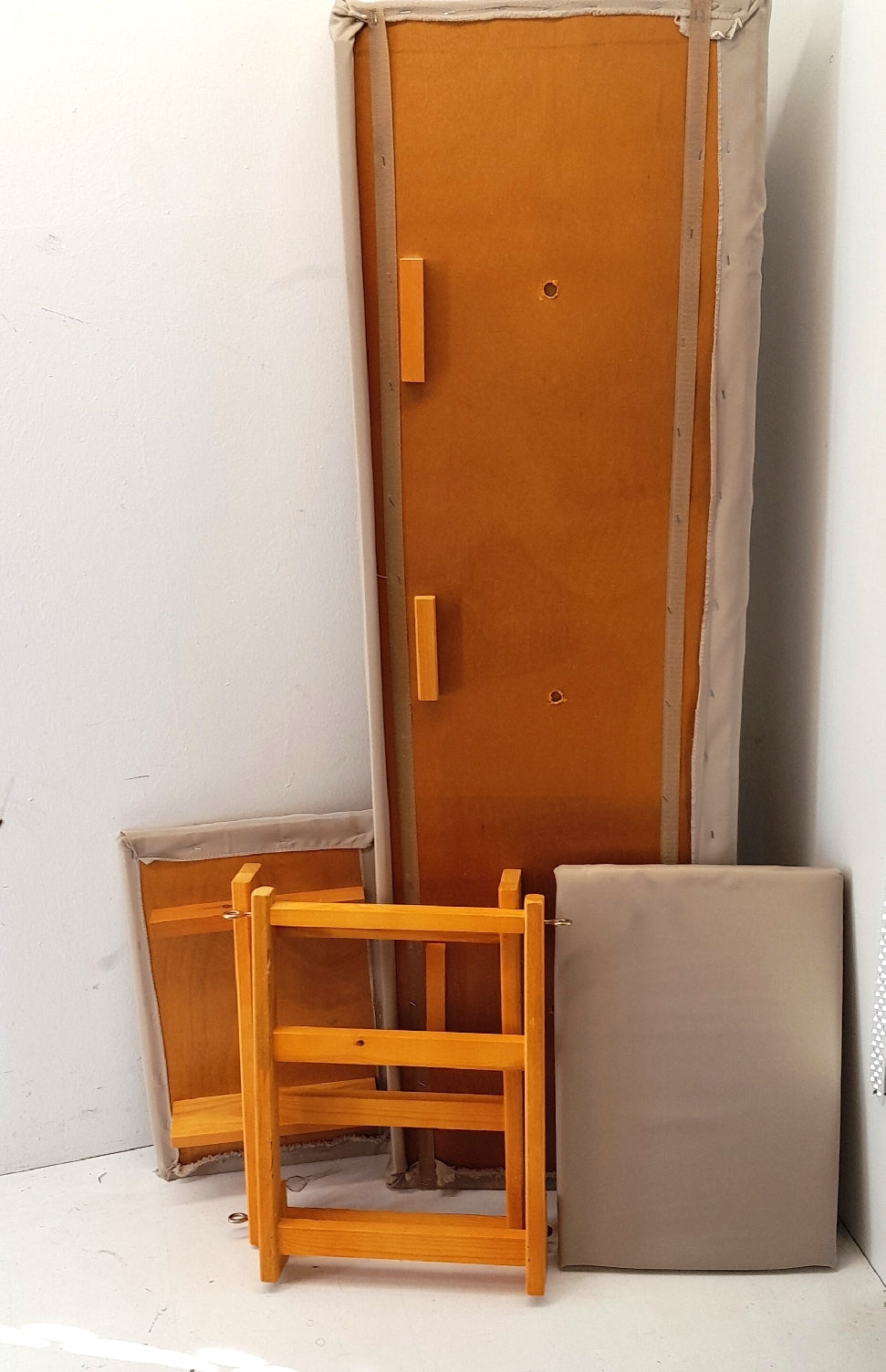 Outsunny Strandkorb Ersatzteile - Seitenteile fehlen Dreisitzer beige Gartenmöbel-