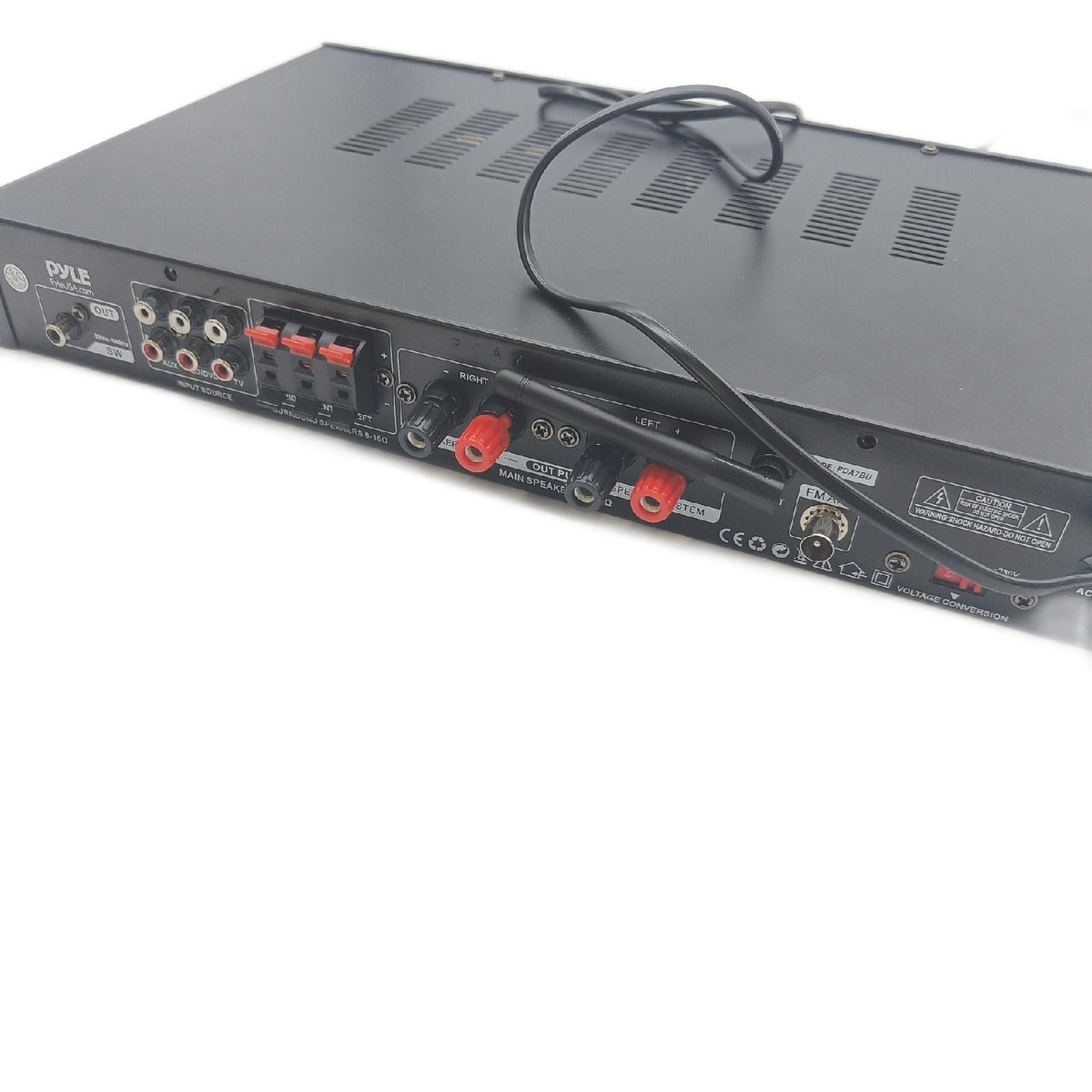 Pyle Verstärker HiFi Stereo 200 Watt 2 Kanal Bluetooth Subwoofer Defekt geht
