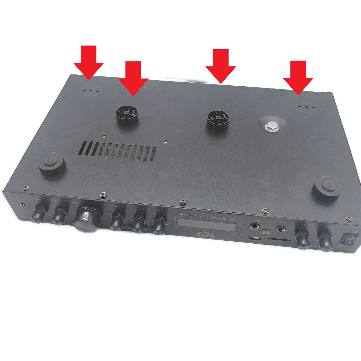 Pyle Verstärker HiFi Stereo 200 Watt 2 Kanal Bluetooth Subwoofer Defekt geht