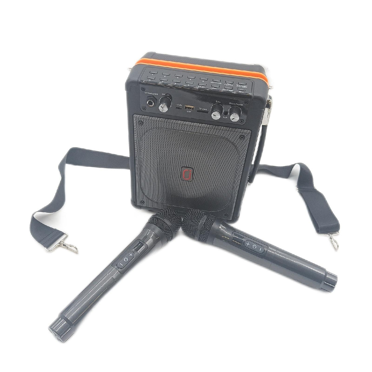 HWWR Karaoke Maschine Bluetooth Lautsprecher PA System Tragbar Echo Familienfeier
