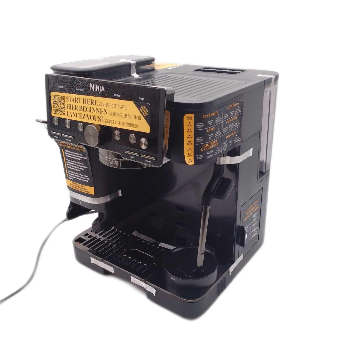 Ninja ES701EUBK2 Kaffeevollautomat Espressomaschine Luxe Café Pro Schwarz Neugerät