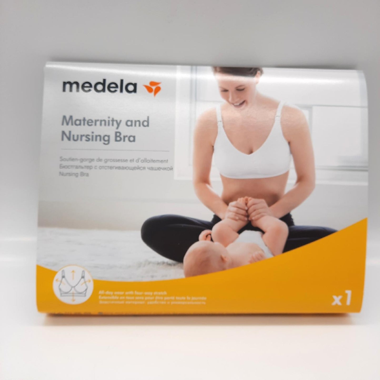 Medela Still BH Schwangerschaftslingerie Komfort Stützen Komfortvollendeter Still BH Größe M Weiß