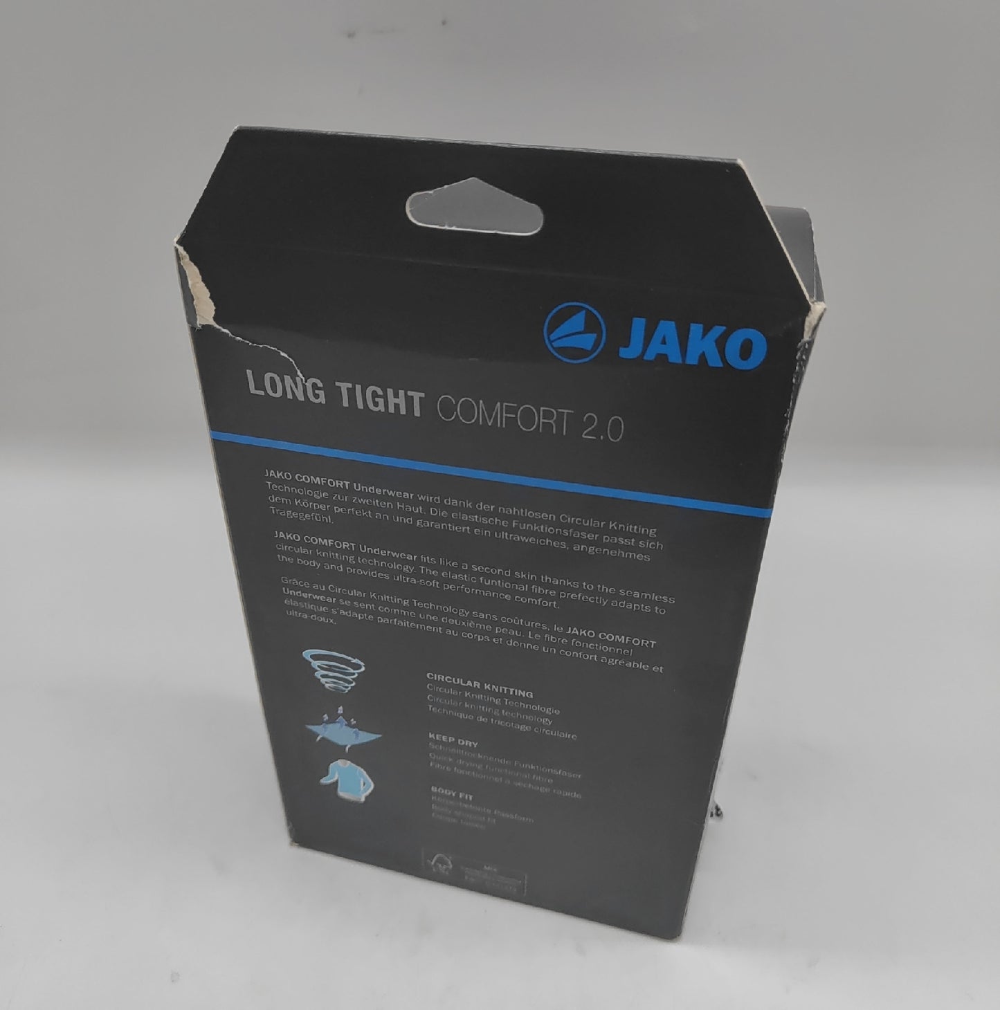 JAKO Herren Long Tights Sportbekleidung Comfort 2 0 Lauftraining Schwarz Größe
