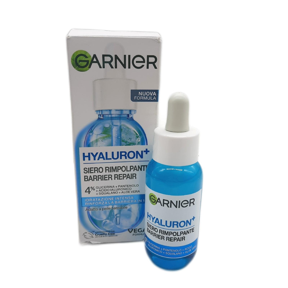 Garnier Aloe Hyaluron Filler Feuchtigkeitsserum mit 3% Glycerin + Hyaluronsäure + Aloe Vera Spendet intensiv Feuchtigkeit und füllt in nur einem Tropfen