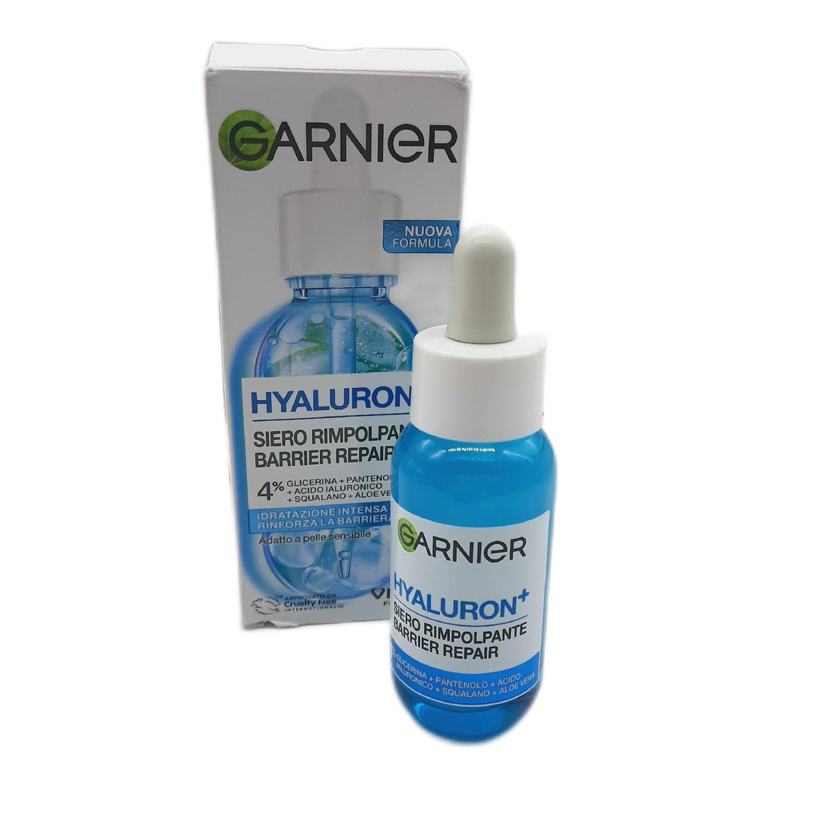 Garnier Aloe Hyaluron Filler Feuchtigkeitsserum mit 3% Glycerin + Hyaluronsäure + Aloe Vera Spendet intensiv Feuchtigkeit und füllt in nur einem Tropfen