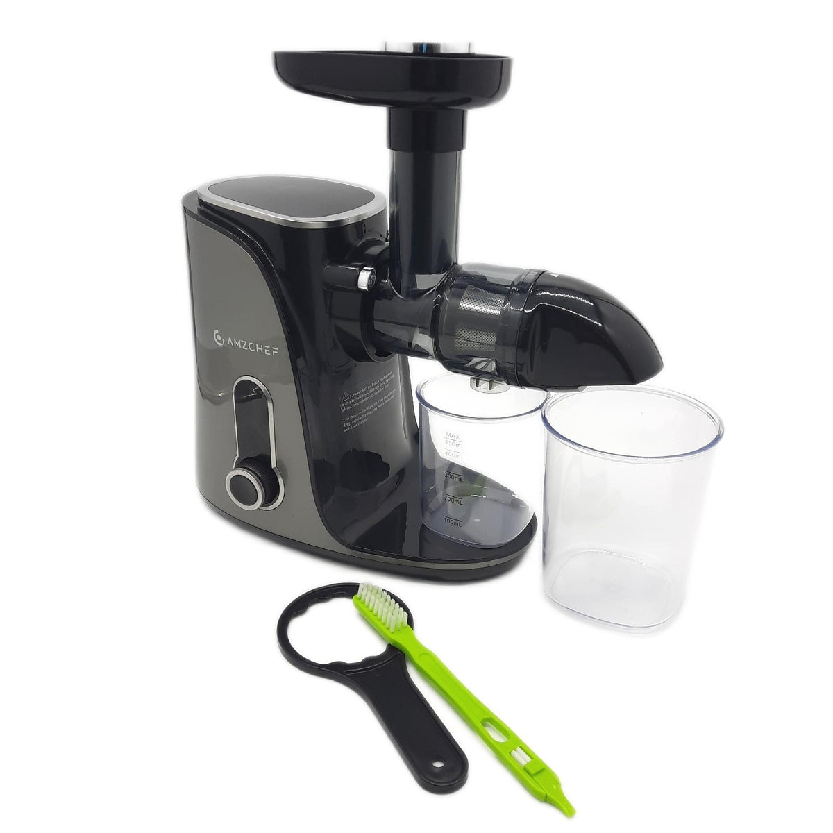 AMZCHEF Entsafter Slow Juicer leistungsstarker Entsafter- Reiseflaschen fehlen