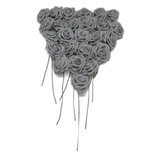 PIQIUQIU Kunstblumen Rosen Kunstdekoration 25 Stück Kugelförmig Dekorationsidee