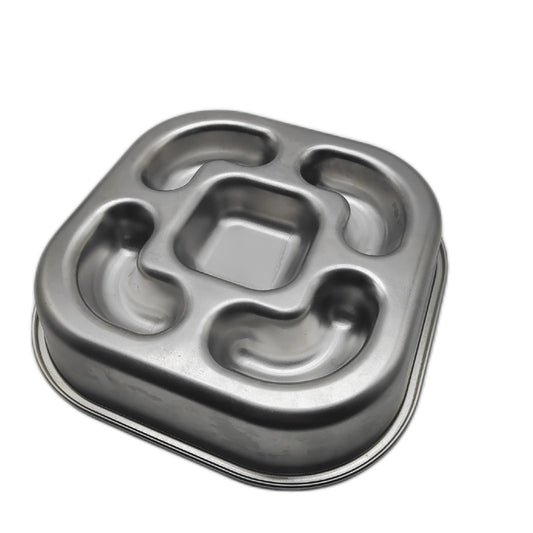 PETTOM Napf Anti Clog Napf für Hunde Edelstahl Design Hygiene einfache Reinigung