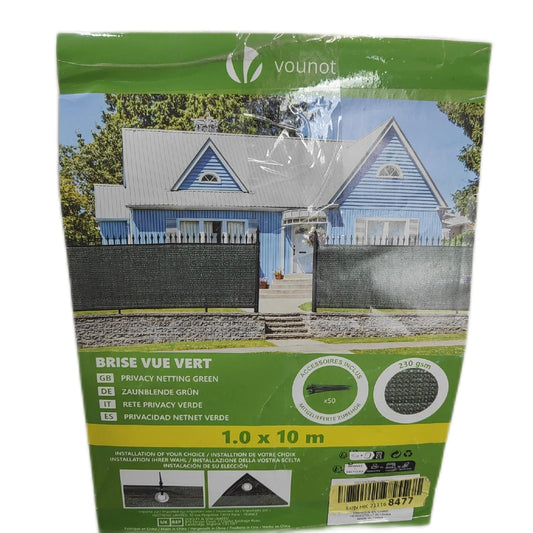 Verdunkelnder Sichtschutz Planen Gartenbedarf 230gm2 HDPE Verstärkt Befestigungsklammern für Garten Terrasse Balkon