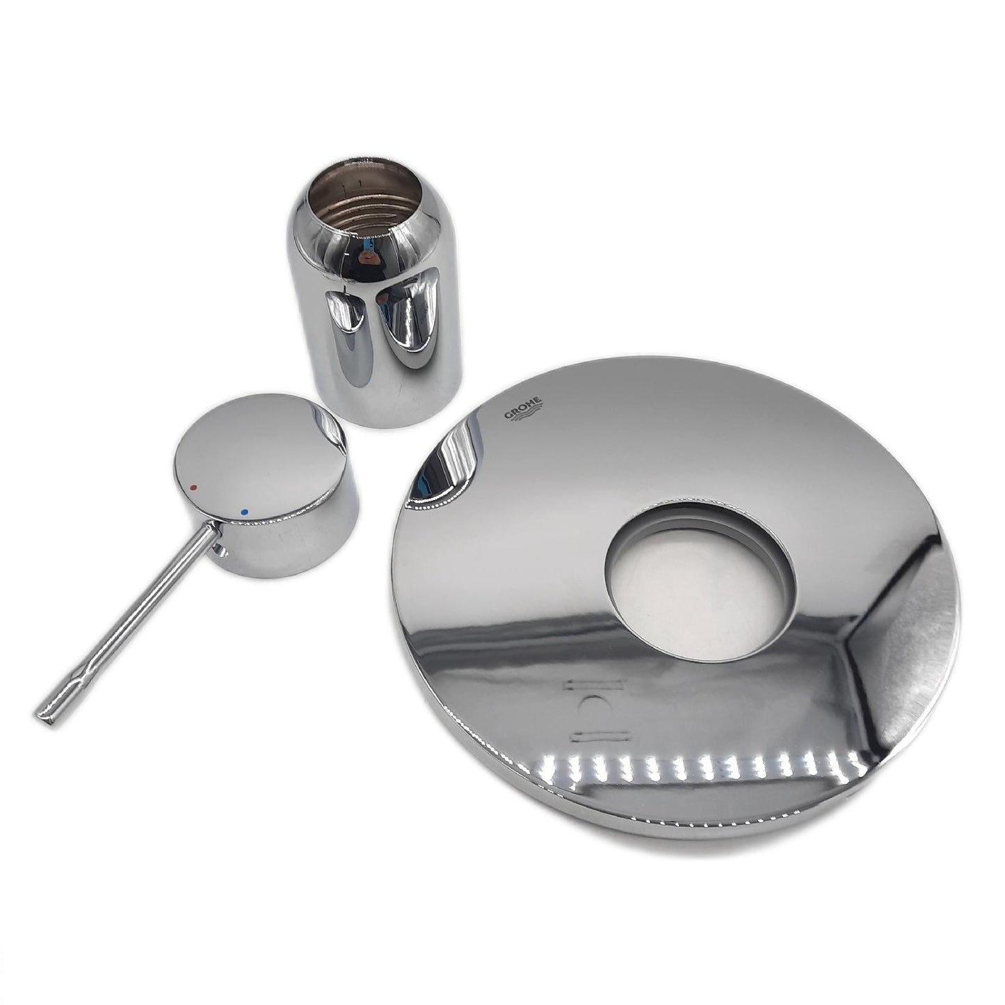 GROHE Brausearmatur Badezimmerarmaturen Essence Fertigmontageset hochwertig Chrom Innovativ