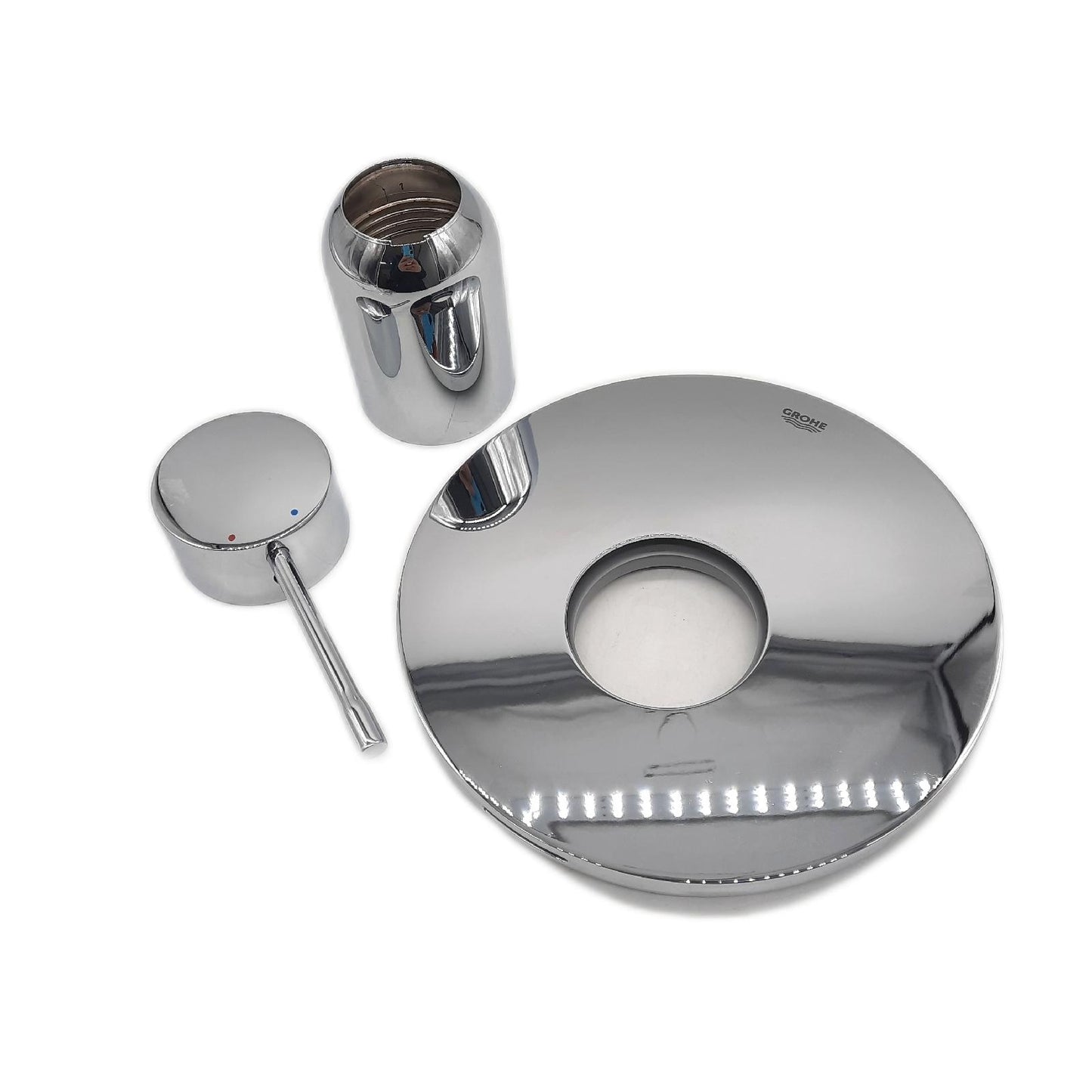 GROHE Brausearmatur Badezimmerarmaturen Essence Fertigmontageset hochwertig Chrom Innovativ