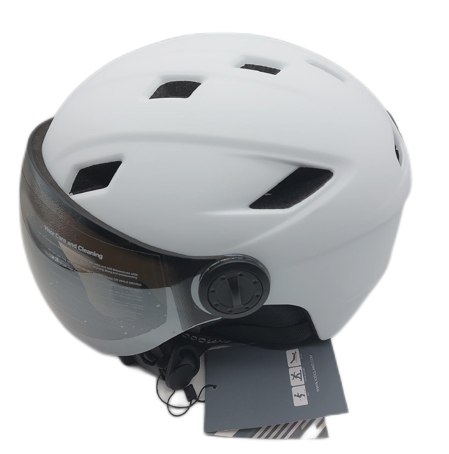 Odoland Skihelm Sportausrüstung Erwachsene Skihelm Mit Visier Race Helm Sicherheitsschutz