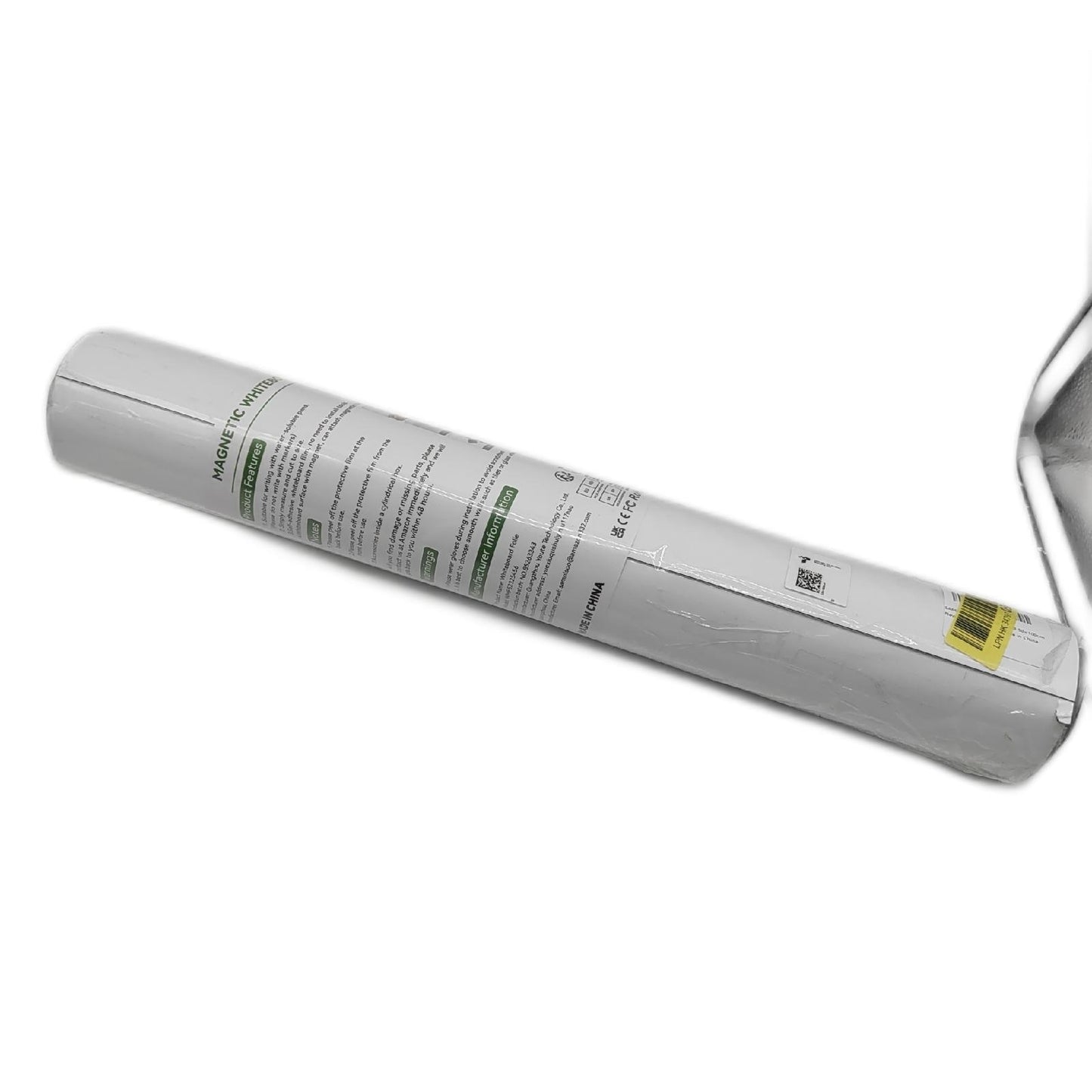 SAMNISOO Whiteboard Folie Magnetfolie Weiß Abwischbare Magnettafel Magnetisch Schreibtafel Bürobedarf