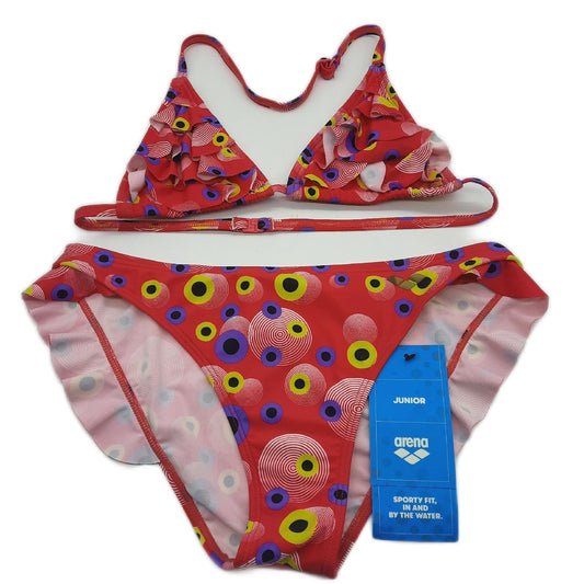arena SWIMWEAR Mädchen Vintage Triangel Bikini Badeanzug Bademode Schwimmbekleidung