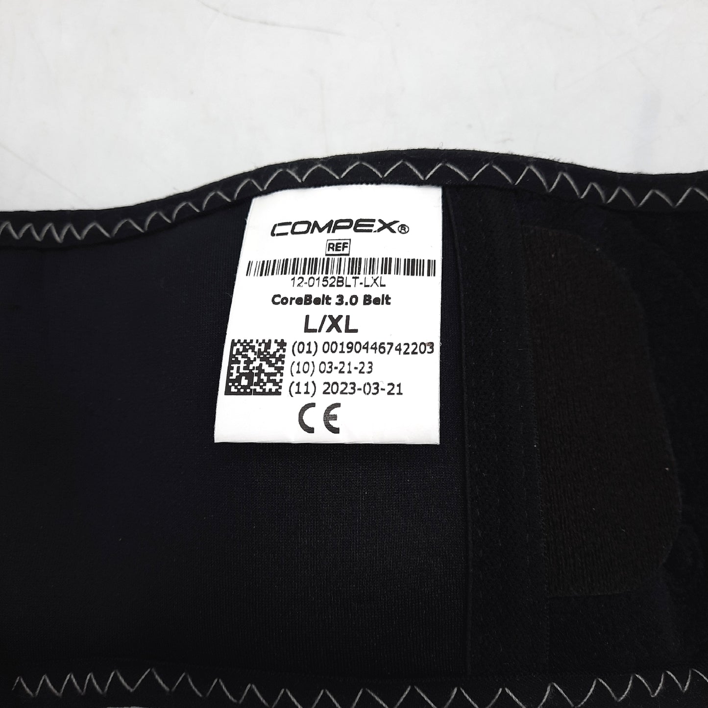 Compex Muskelstimulationsgürtel Corebelt 30 schwarz XL ohne Elektroden