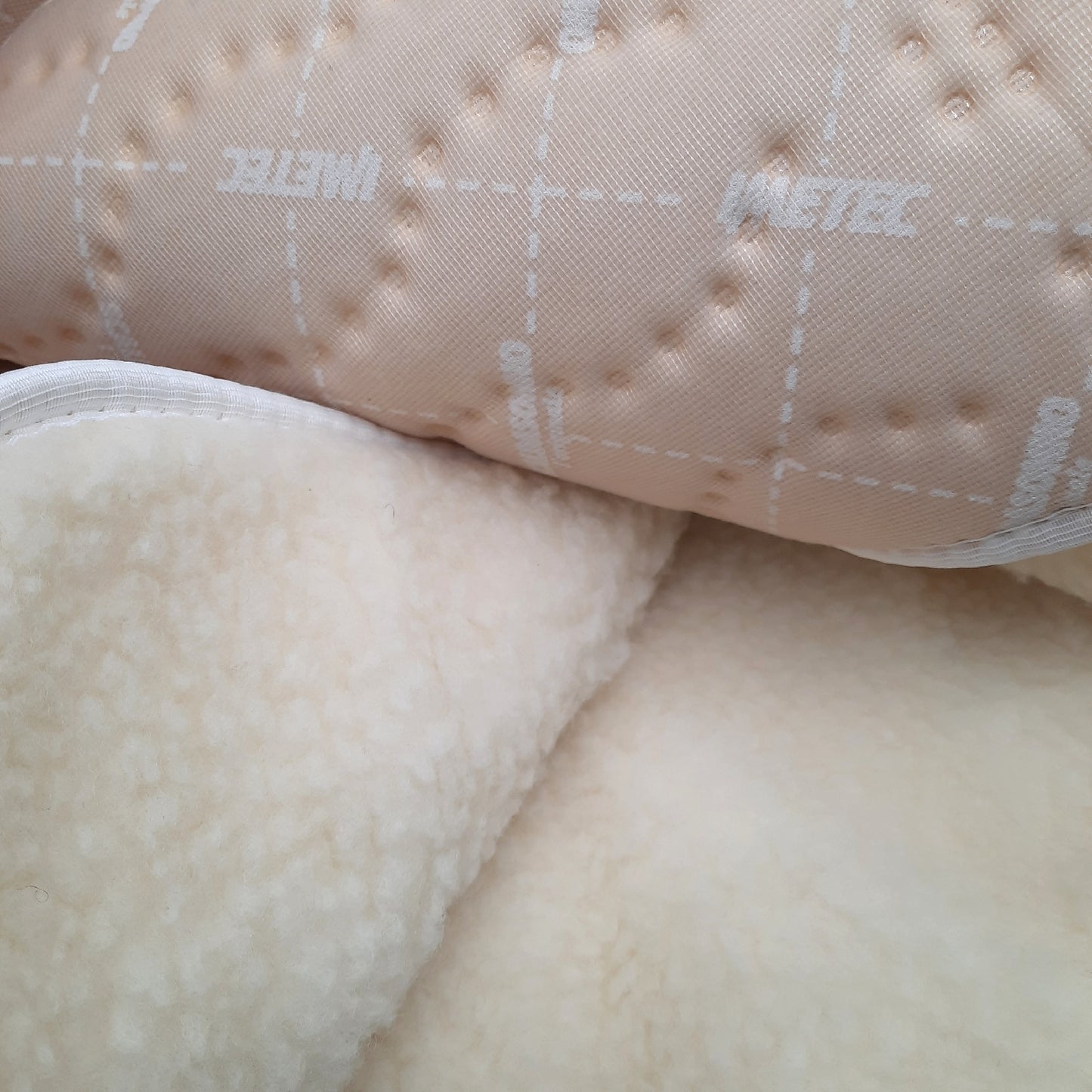 Imetec Scaldasonno Adapto Wärmeunterbett für Doppelbett 150x160 cm schnelle Erwärmung personalisierbare Temperatur 100 % Wolle und Merinowolle Made in Italy 2 separate Bedieneinheiten 6 Temp