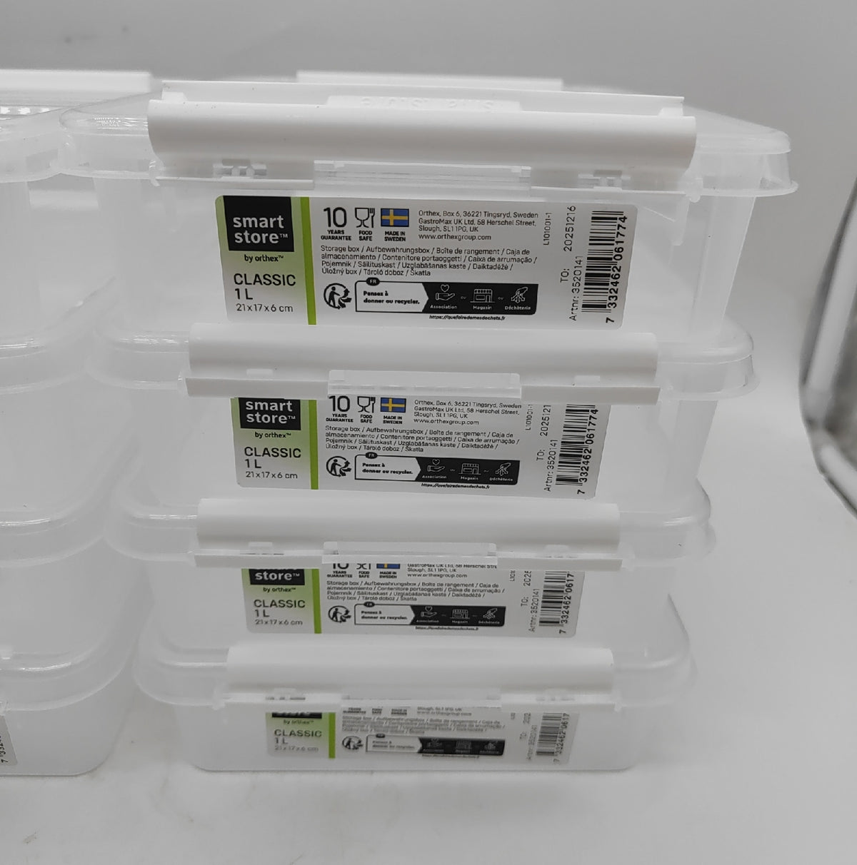 SmartStore Kleine Aufbewahrungsboxen 1L  8stück im Set 21*17*6cm